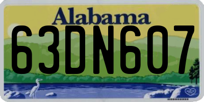 AL license plate 63DN607