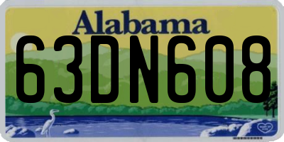AL license plate 63DN608