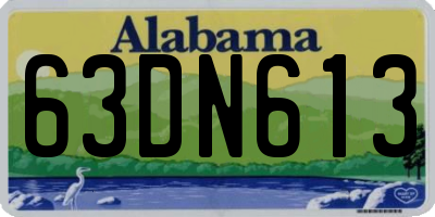 AL license plate 63DN613