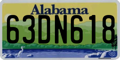 AL license plate 63DN618
