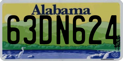 AL license plate 63DN624