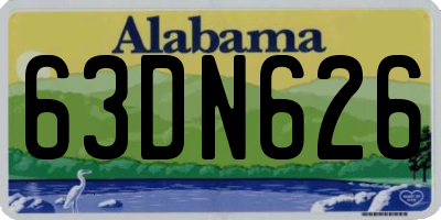 AL license plate 63DN626