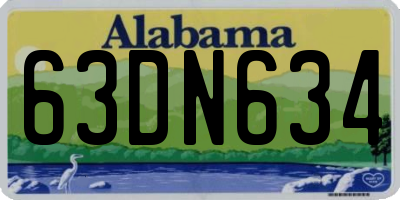 AL license plate 63DN634