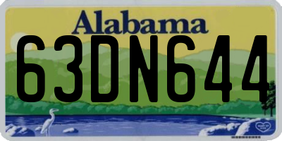 AL license plate 63DN644