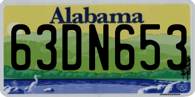 AL license plate 63DN653