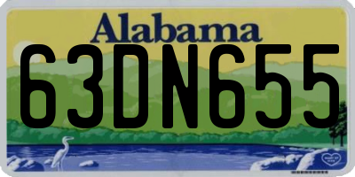 AL license plate 63DN655