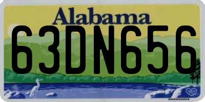 AL license plate 63DN656