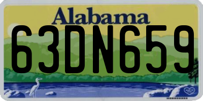 AL license plate 63DN659