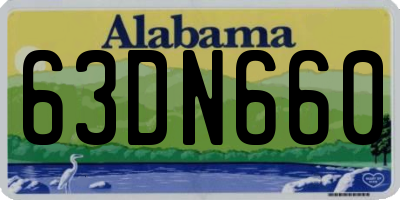 AL license plate 63DN660