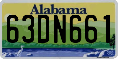 AL license plate 63DN661