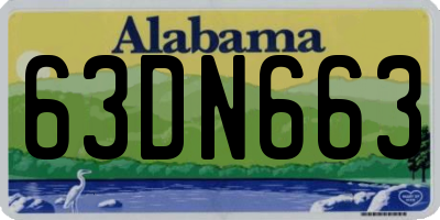 AL license plate 63DN663