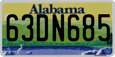 AL license plate 63DN685