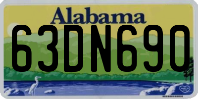 AL license plate 63DN690