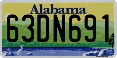 AL license plate 63DN691