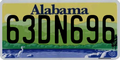 AL license plate 63DN696