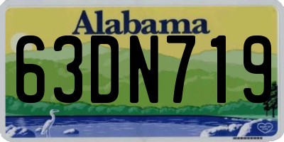 AL license plate 63DN719