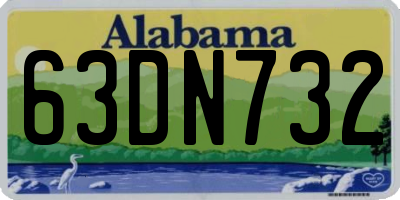 AL license plate 63DN732