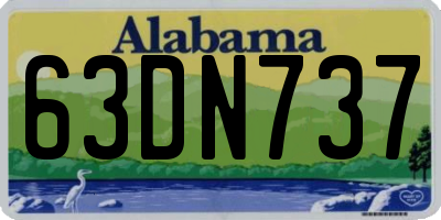 AL license plate 63DN737