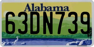 AL license plate 63DN739