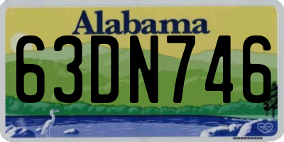 AL license plate 63DN746