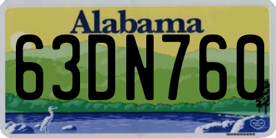 AL license plate 63DN760