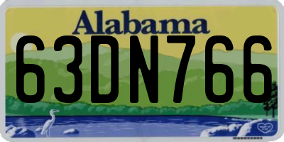 AL license plate 63DN766