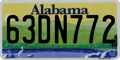 AL license plate 63DN772