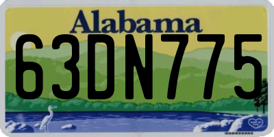 AL license plate 63DN775
