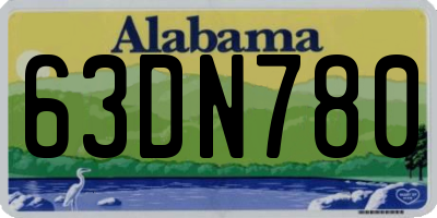 AL license plate 63DN780