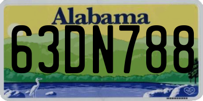 AL license plate 63DN788