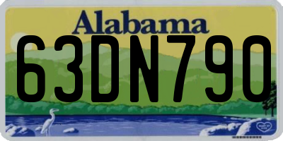 AL license plate 63DN790