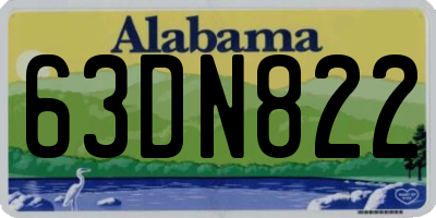 AL license plate 63DN822