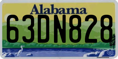 AL license plate 63DN828