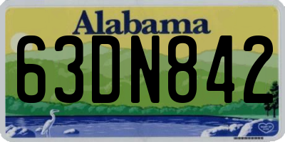 AL license plate 63DN842