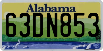 AL license plate 63DN853