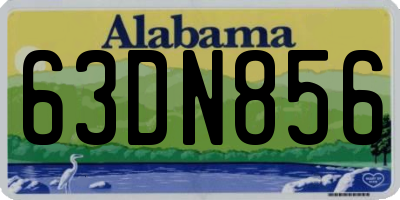AL license plate 63DN856