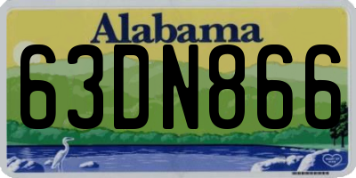 AL license plate 63DN866