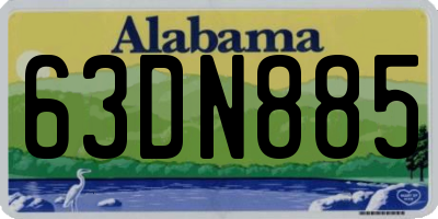 AL license plate 63DN885