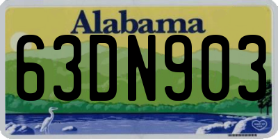 AL license plate 63DN903