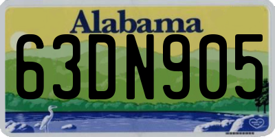 AL license plate 63DN905
