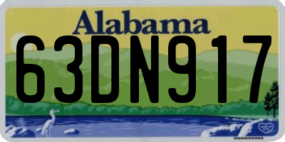 AL license plate 63DN917