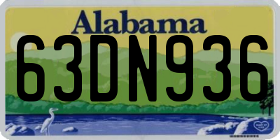 AL license plate 63DN936