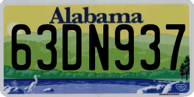 AL license plate 63DN937