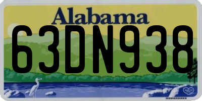 AL license plate 63DN938