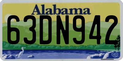 AL license plate 63DN942