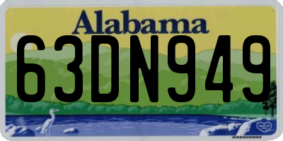 AL license plate 63DN949