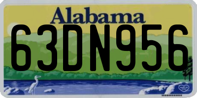 AL license plate 63DN956