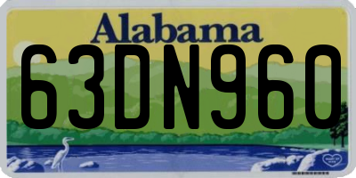 AL license plate 63DN960