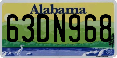 AL license plate 63DN968
