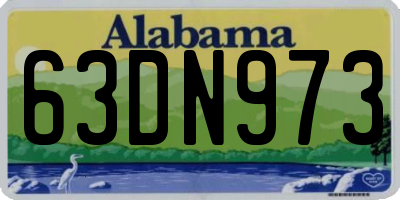 AL license plate 63DN973